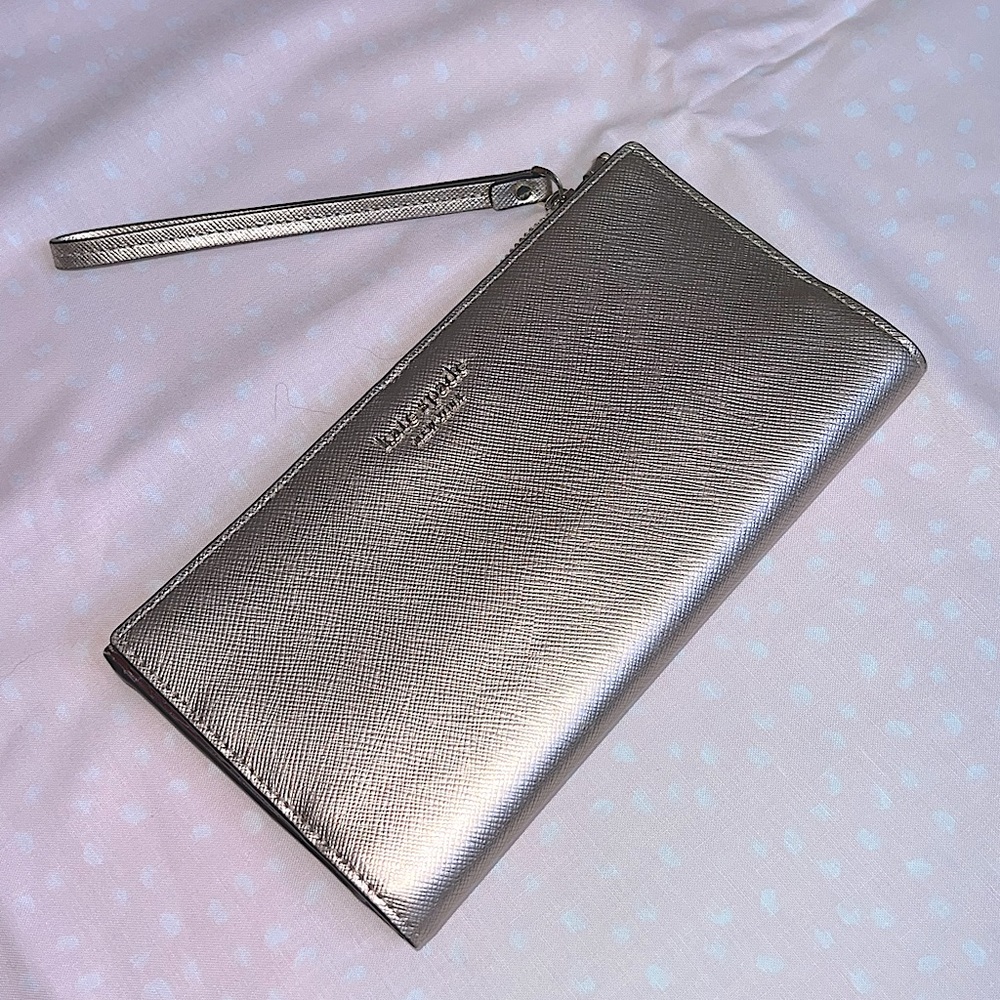 Kate spade Gold wristlet wallet